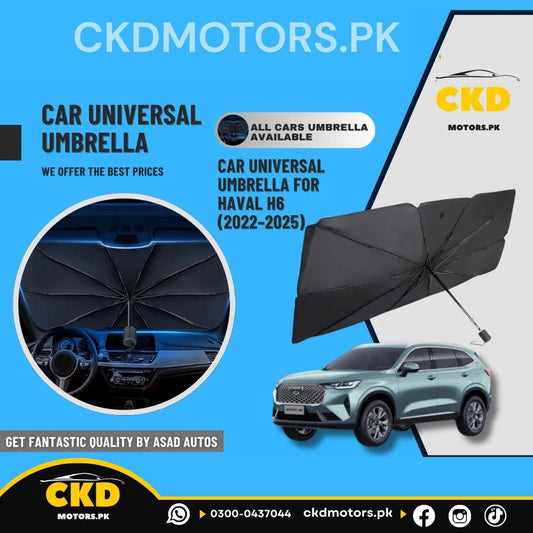 Car Umbrella Sun Shade Cover for Haval H6 (2022–2025) – Foldable Windshield UV & Heat Protection Shield