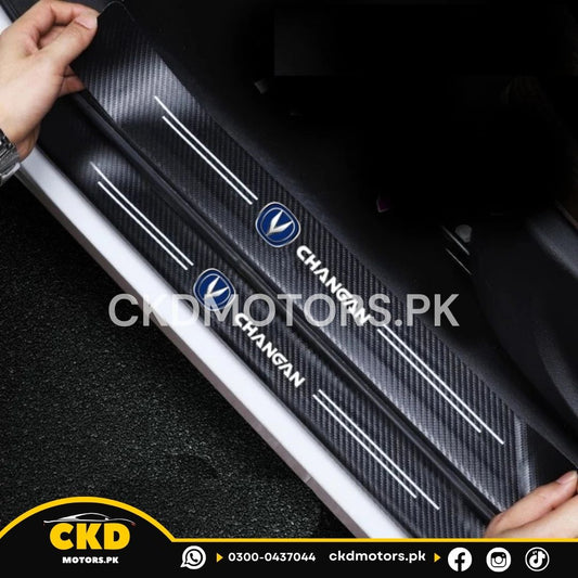 Sill Plate Stickers 4 Pcs Set For Changan Oshan X7 – Stylish Door Entry Protection