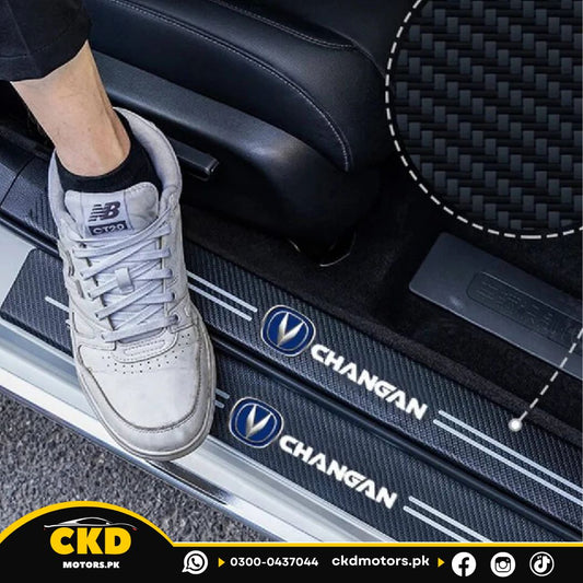Sill Plate Stickers 4 Pcs Set For Changan Oshan X7 – Stylish Door Entry Protection