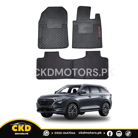 Latex Rubber Floor Mats 7 Seater for Changan Oshan X7 – All-Weather Custom Fit Protection