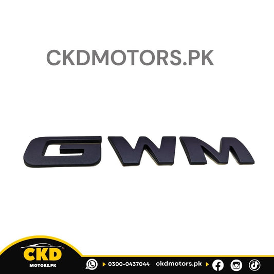 Haval H6 Matte Black Monogram Emblem Logo– Premium Car Badge for a Sporty Look