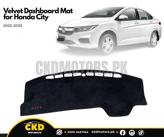 Velvet Dashboard Mat for Honda City 2022-2025