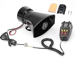 Police Siren with Mic - Multipurpose Speakers Loud Car Horn Police Siren Air Horn