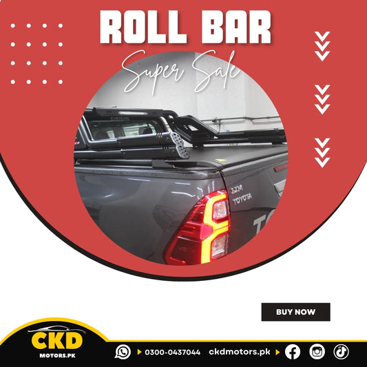 Toyota Hilux Revo Double Pipe Roll Bar – Hamer Night Fury (Bazooka Style)