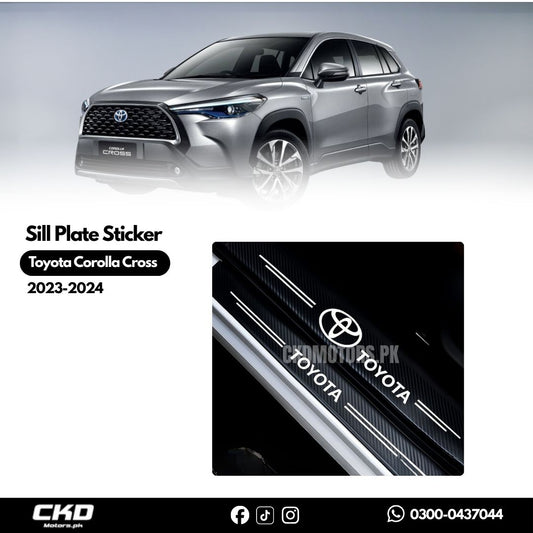 Sill Plate Sticker for Toyota Corolla Cross 2023–2025