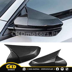 Honda Civic X 2016-2021 Carbon Fiber Batman Style Door Mirror Covers