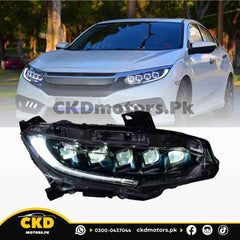 Honda Civic X Bugatti Style Head Lights | 2016-21