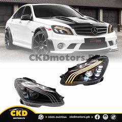 Mercedes C class Head Lights S class Style