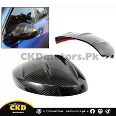 Honda Civic 2022-24 Mugen Style Carbon Fiber Door Mirror Covers