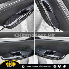 Honda Civic 2022-24 Doors Armrest Carbon Fiber