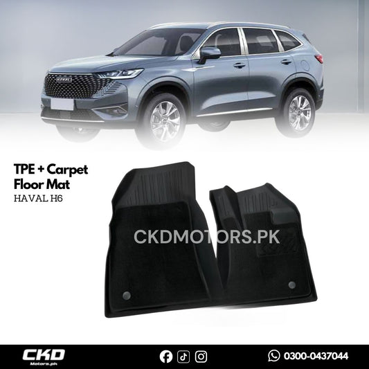TPE + Carpet Floor Mat for Haval H6 – Custom Fit Luxury All-Weather Mats