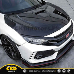 Honda Civic X 2016-2021 Type R Style Carbon Fiber Bonnet/Hood