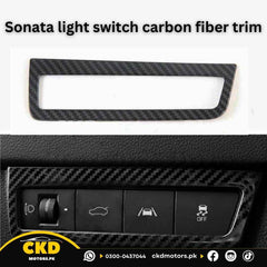 Hyundai Sonata Light Switch Frame Carbon Fiber Trim | 2021-24