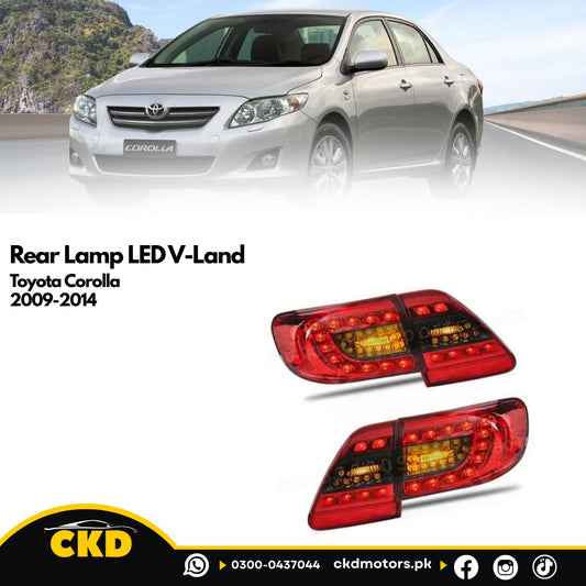 Rear Lamp LED V-Land For Toyota Corolla 2009-2014