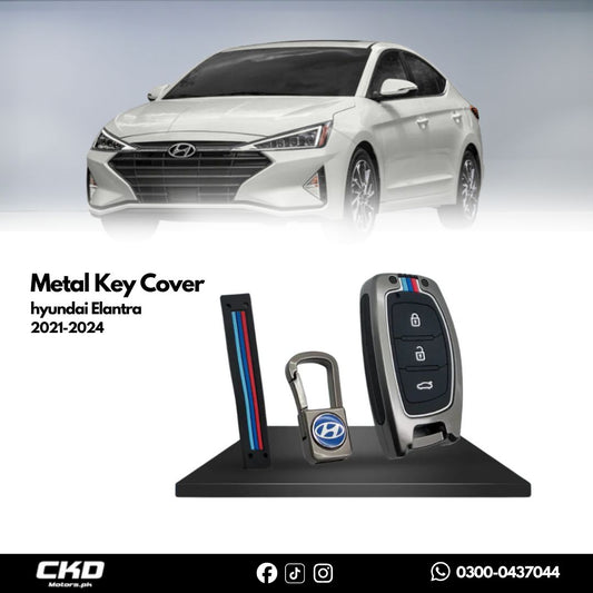 Metal Key Cover for Hyundai Elantra 2021-2024