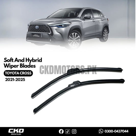 Soft and Hybrid Car Wiper Blades For Toyota Cross 2021-2025