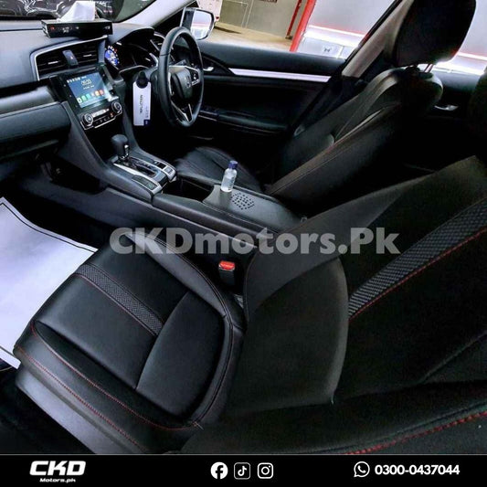 Honda Civic X Black Leather Seat Covers | 2016-21