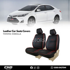 Toyota Corolla X Black Leather Car Seats Covers | 2015-24
