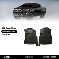 TPE Style Car Floor Mats for Toyota Revo Hilux 2017-2025