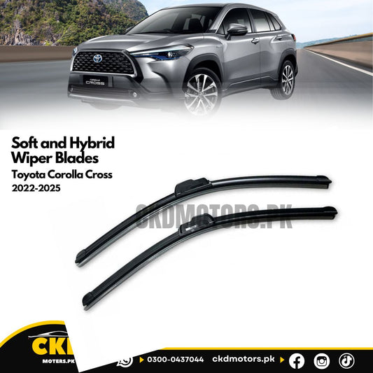 Soft and Hybrid Car Wiper Blades for Toyota Cross 2022-2025