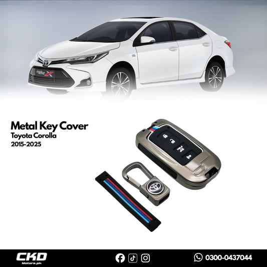 Metal Key Cover For Toyota Corolla 2015-2025