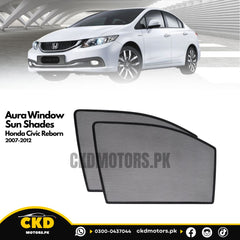 Aura Window Sun Shades For For Honda Civic (Reborn) 2007-2012