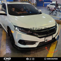 Honda Civic Front Splitter Mat Black | 2016-21