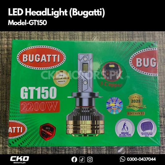 Bugatti LED HeadLight GT150 | H4, H11 , 9005, 9006 | 2200W