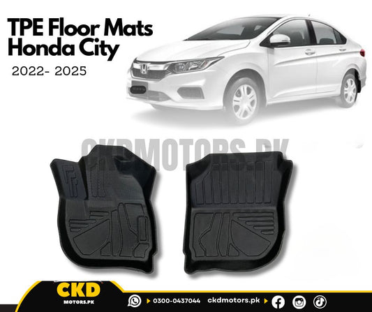 Premium Quality TPE Floor Mats for Honda City 2022–2025