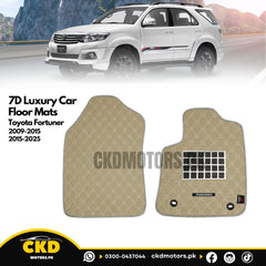7D Luxury Car Floor Mat For Toyota Fortuner 2012-2015