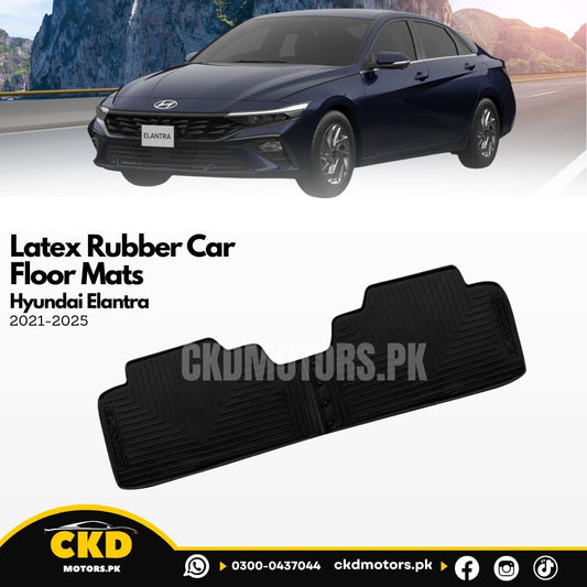 Latex Rubber Car Floor Mats For Hyundai Elantra 2024-2025