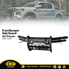 JAC T9 Hunter Front Bumper Safe Guard ( Double Pipe with Fog Lamps) - 2024–2026