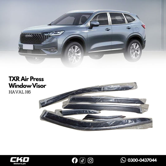 Haval H6 TXR Air Press Window Visor Jet Black