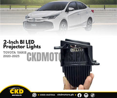 2-Inch BI LED Projector Lights For Toyota Yaris 2020-2025