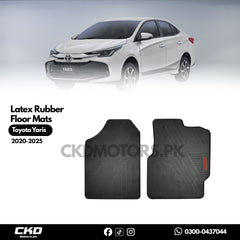 Rubber Latex Car Floor Mats for Toyota Yaris 2020-2024