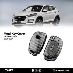 Carbon Fiber Key Cover For Hyundai Tucson 2020-2024
