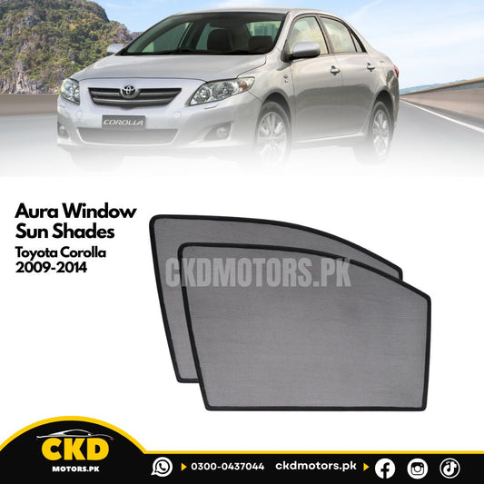 Aura Window Sun Shades For Toyota Corolla 2009-2014
