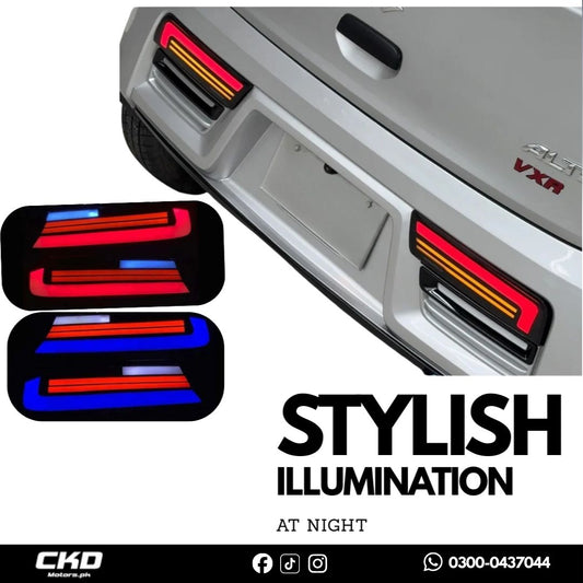 RGB Back Lights for Suzuki Alto 2014 2025 – Enhanced Visibility & Style