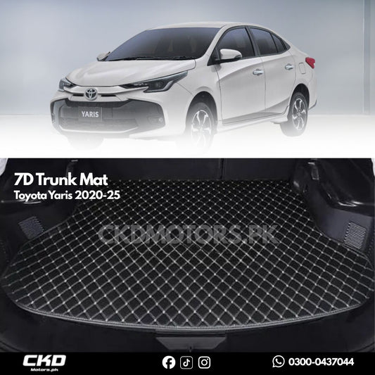 7D Trunk Mat For Toyota Yaris 2020-2025