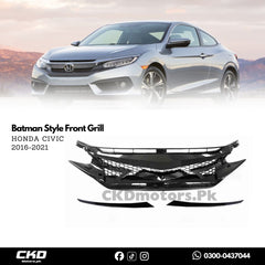 Honda Civic X 2016-2021 Batman Style Front Grill