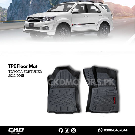 TXR TPE Floor Mats for Toyota Fortuner 2012-2015