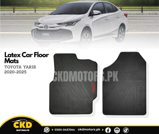 Rubber Latex Car Floor Mats for Toyota Yaris 2020-2024