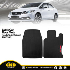 Latex Rubber Car Floor Mats For Honda Civic Reborn 2007-2012