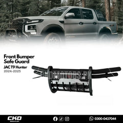 JAC T9 Hunter Front Bumper Safe Guard ( Double Pipe with Fog Lamps) - 2024–2025