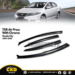 TXR Air Press/Sun Visor With Chrome For Honda City 2009-2020