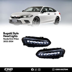 Honda Civic 11 Gen Bugatti Style Head Lights