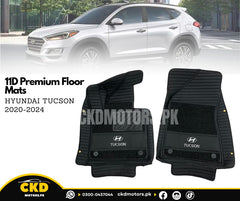 11D Premium Floor Mats for Hyundai Tucson 2020-2024