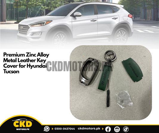 Leather Key Cover for Hyundai Tucson 2020-2024