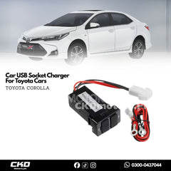 Car USB Socket Charger For Toyota Cars