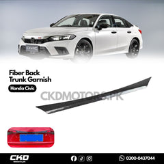 Honda Civic 2022-24 11 Gen Carbon Fiber Back Trunk Garnish